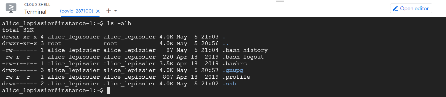 Verify ssh folder exists.