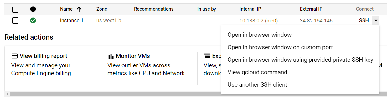 Open Google Cloud Shell in browser window.